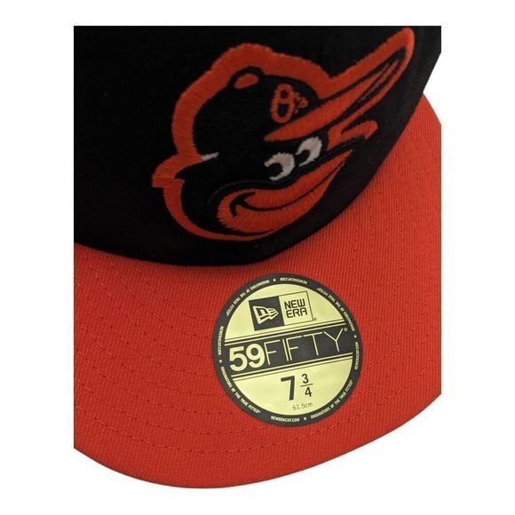 New Era Black and Orange Baseball Cap - Picture 2 of 5